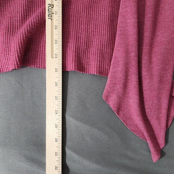 Anthropologie‎ t.la Top Women's 1X Mock Neck Long Sleeve Waffle Knit in Rose - Picture 10 of 12